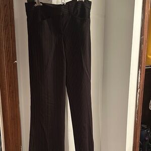 BCBGMaxAzria Black Pinstripe Pantsuit